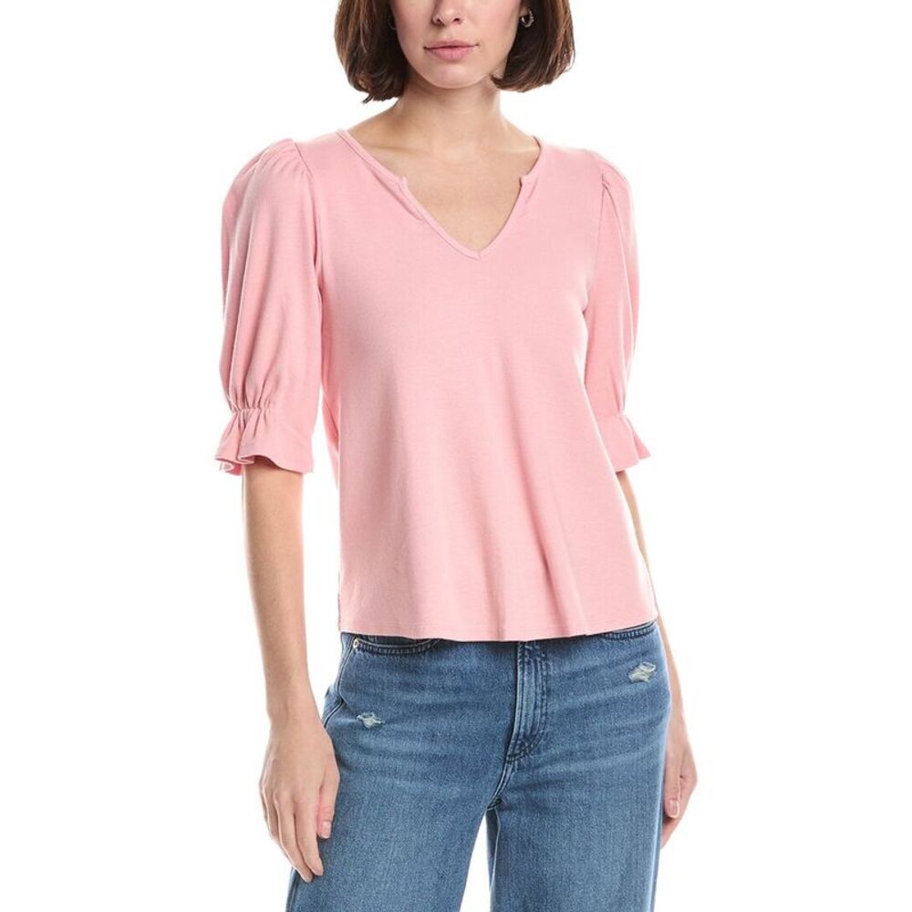 Michael Stars Womens Gillian Balloon Sleeve T-Shirt